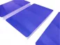 Preview: Plastikkarte blau metallic mit Unterschriftfeld