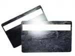 plastic card shale matte with signature panel