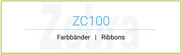 Ribbons for card printer Zebra ZC100