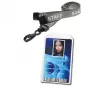 Preview: Lanyard Grey with Staff Card Holder Portrait