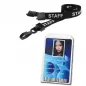 Preview: Lanyard Black with Staff Card Holder Portrait