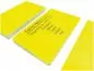 Mobile Preview: Plastikkarte neon gelb mit Unterschriftfeld