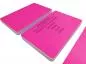 Preview: Plastikkarte pink mit Unterschriftfeld