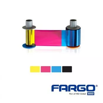 Ribbon with fluorescent panel for cards for card printer HID Fargo HDP6600