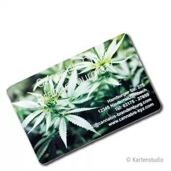 Cannabis Membership Cards backside