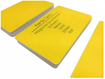 plastic card yellow