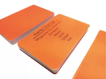 Plastikkarte orange