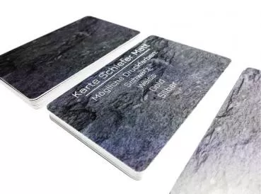 plastic card shale matte with signature panel