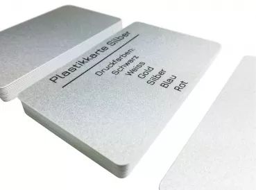 Plastic Card silver with signature panel