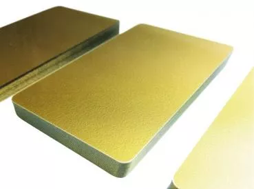 plastic card soft gold