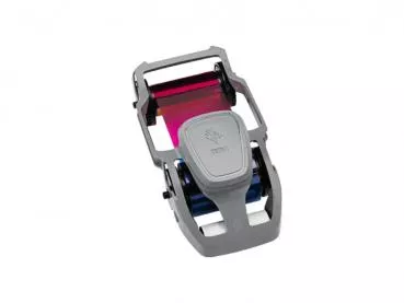 Colorful ribbon halfpanel for card printer Zebra ZC300