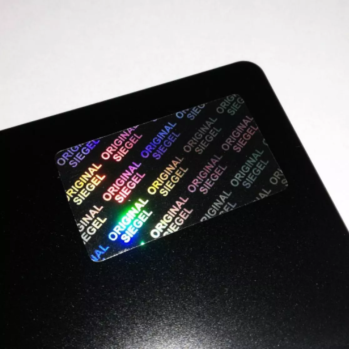 Hologramm Aufkleber Original Siegel