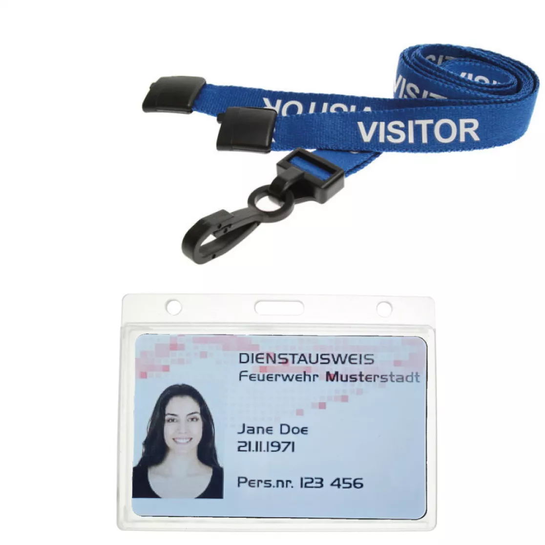 Lanyard Blue with Visitor