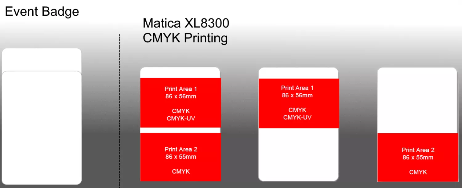 Matica XL8300 Druckbereich