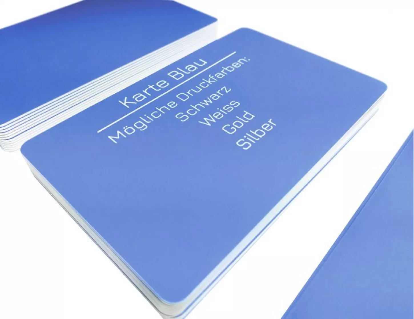 plastic card blue