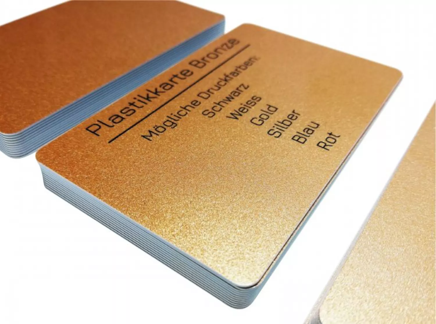 plastic card bronce