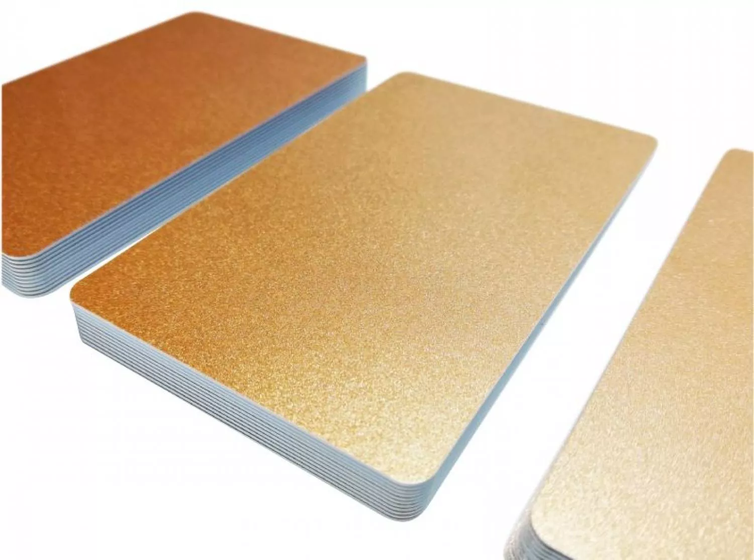 plastic card bronce with signature panel