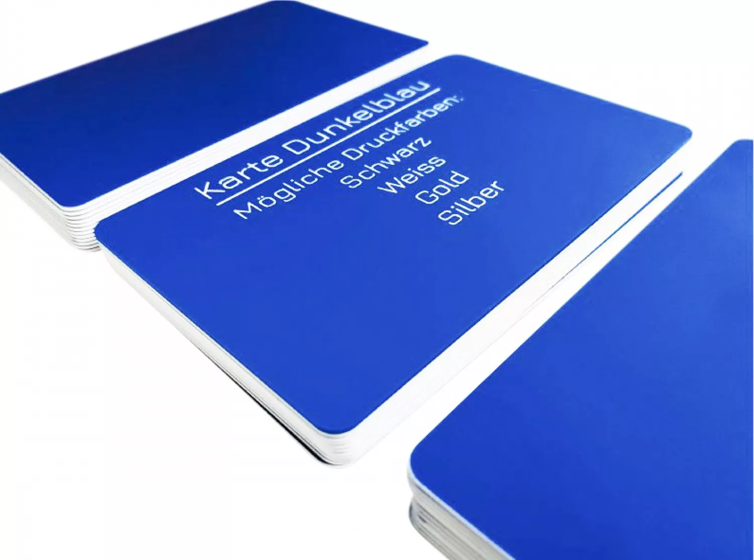 plastic card dark blue with signature panel