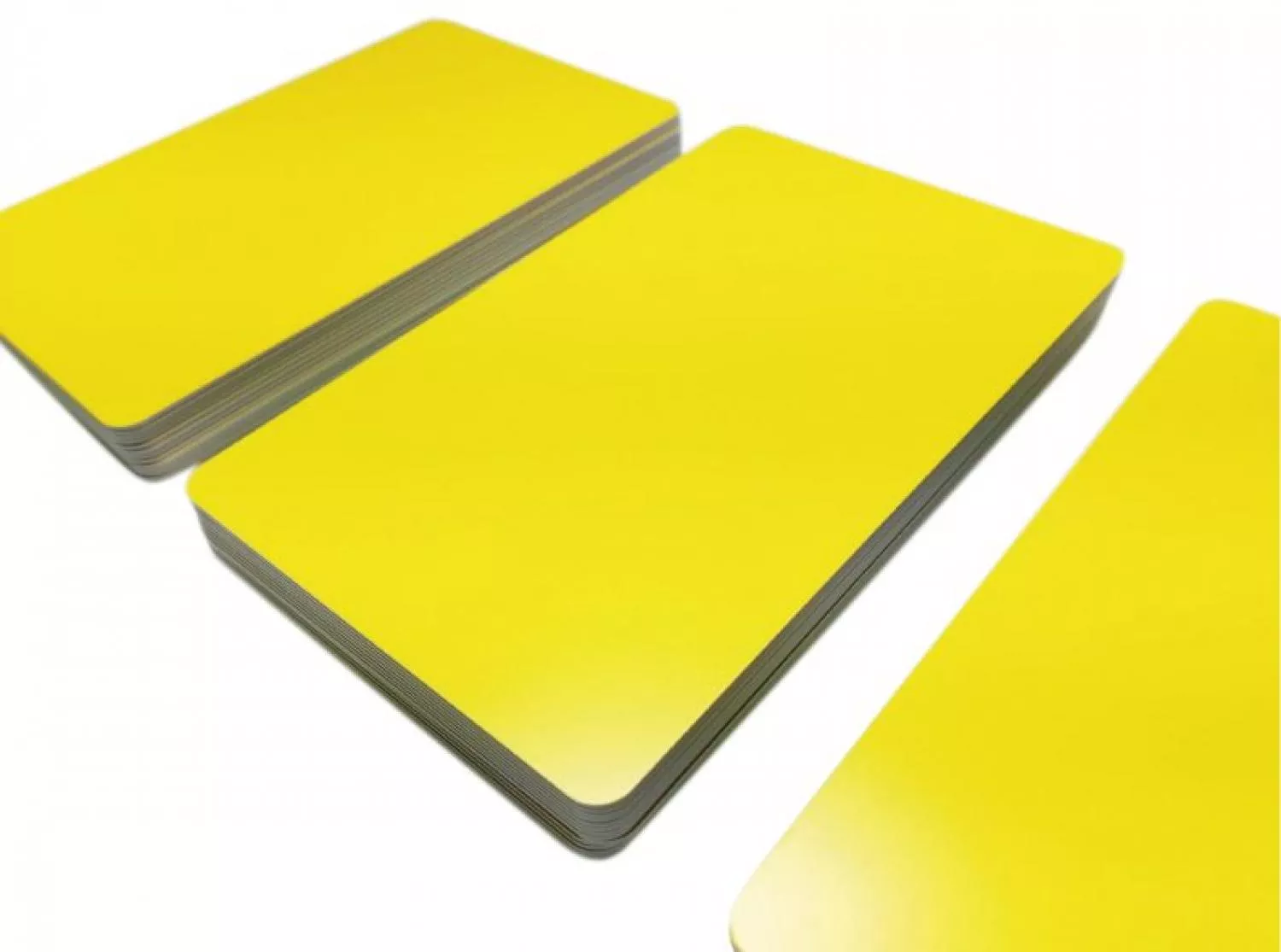 plastic yellow matte with signature panel