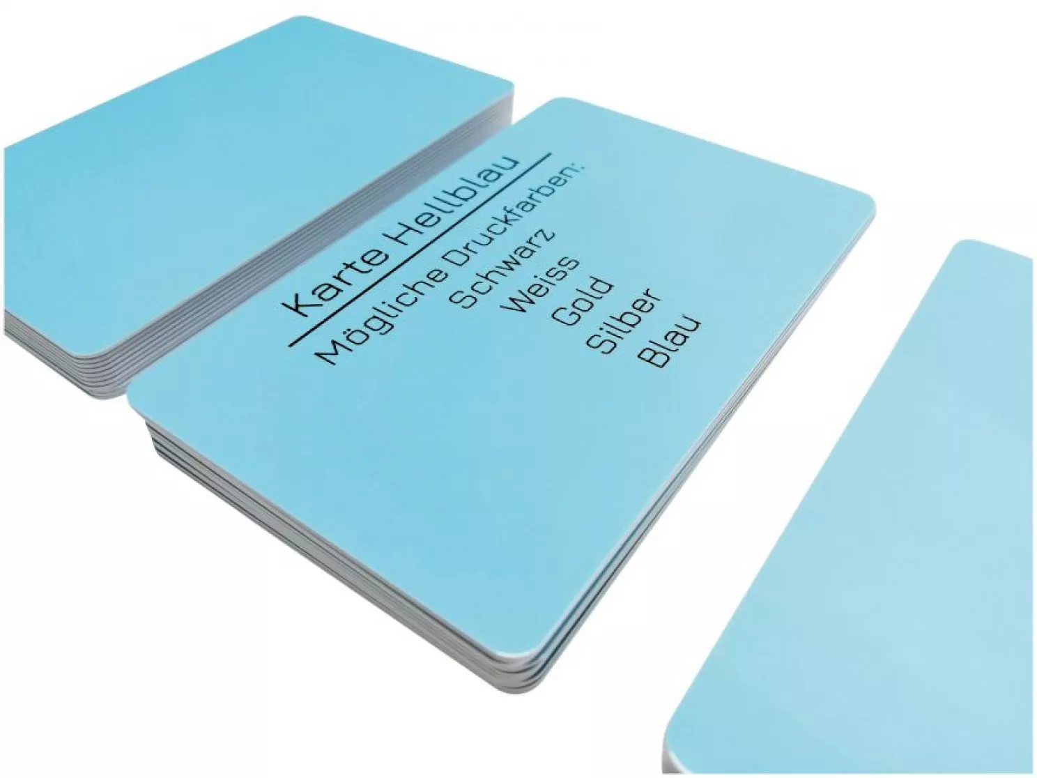 plastic card blue light