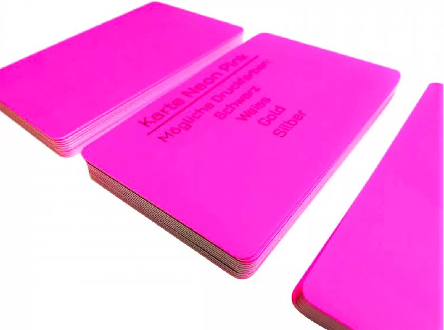 Plastikkarte neon pink