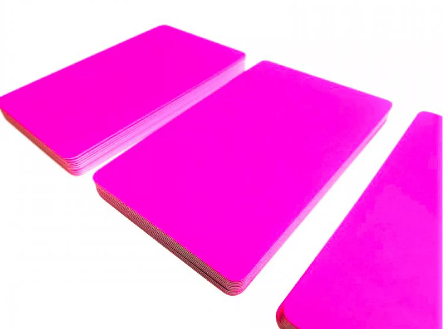 plastikkarte neon pink