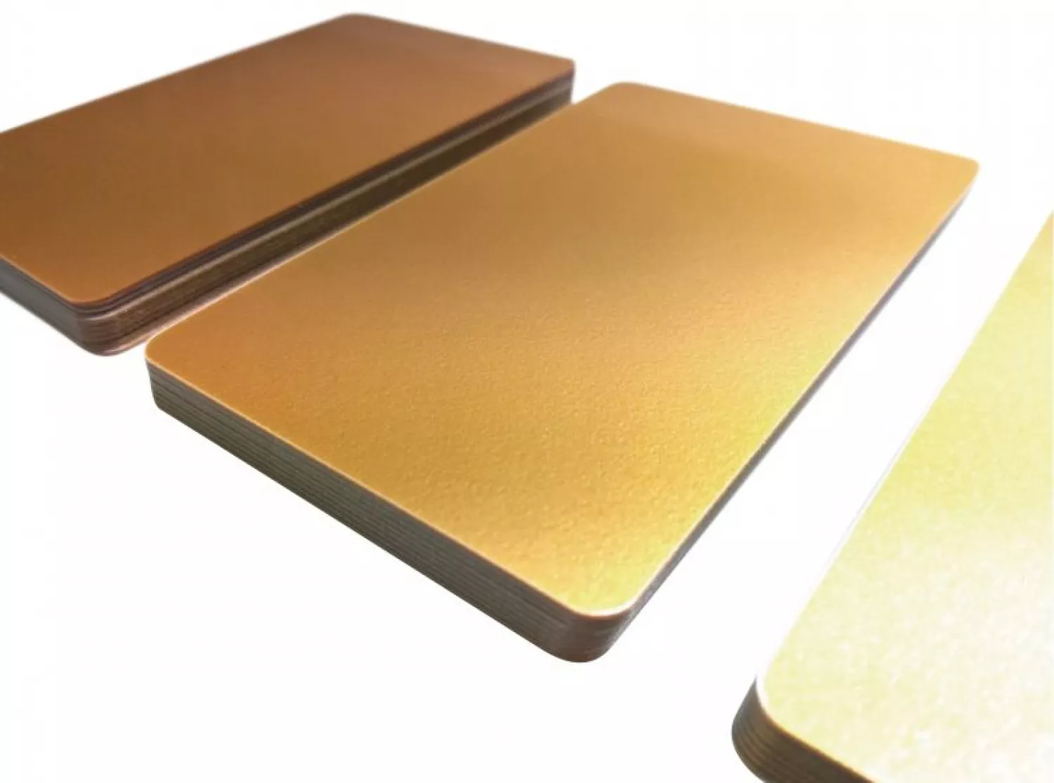 plastic card soft gold dark