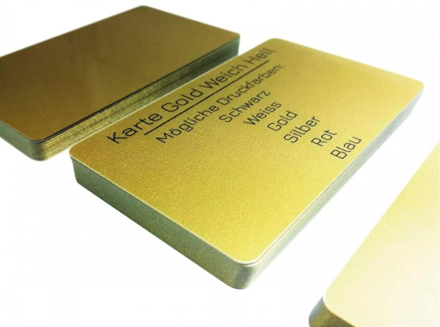 plastic card soft gold