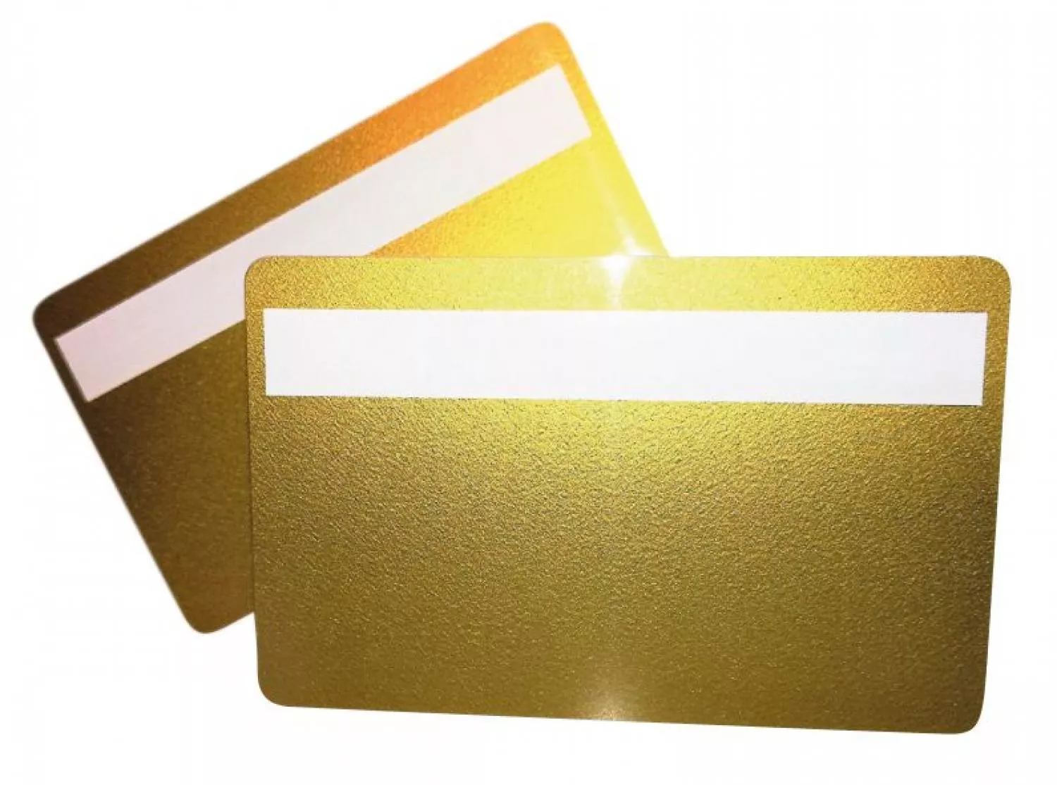 plastic card gold soft with signature panel
