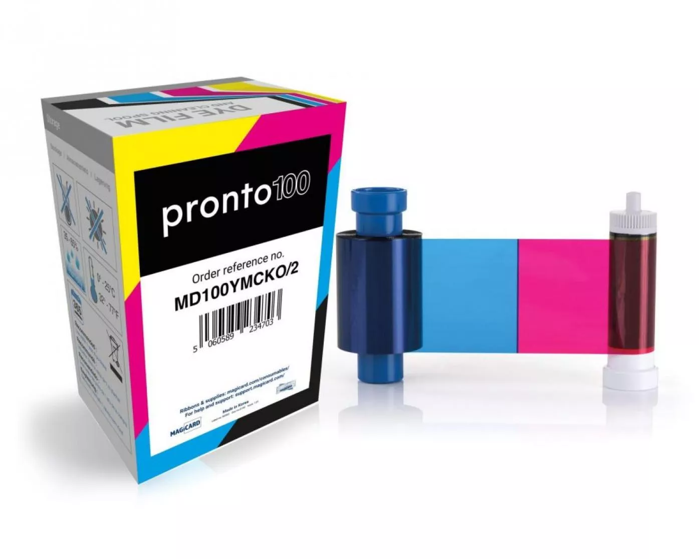 Colorful Ribbon for card printer Magicard Pronto 100