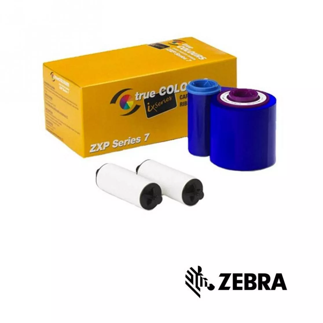 Zebra ZXP series 7 blue ribbon