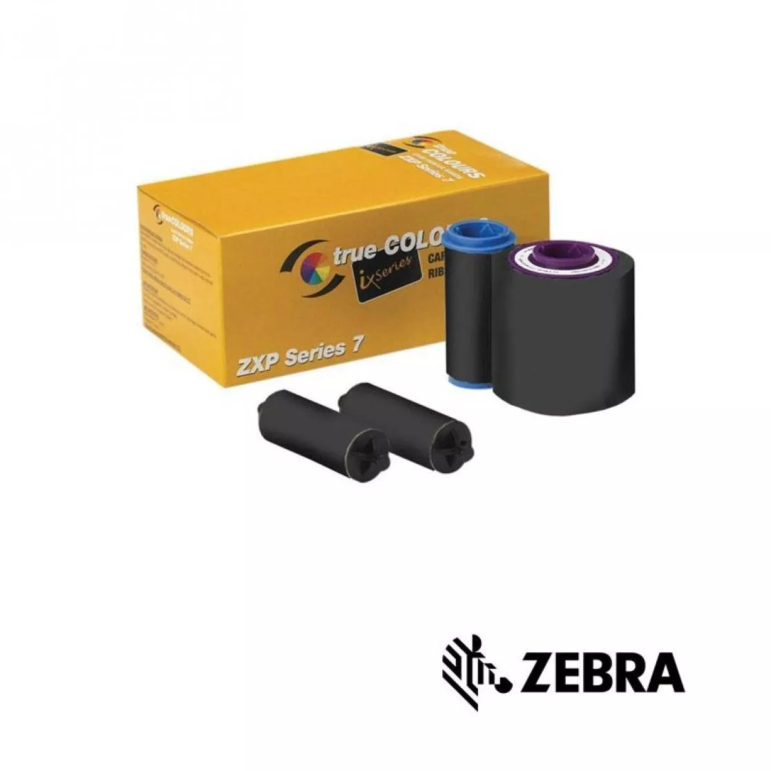 Zebra ZXP Series 7 ribbon black with overlay