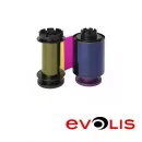 Ribbon for 400 Colorful Prints with UV for Card Printer Evolis Avansia (YMCFH)