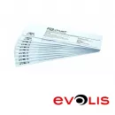 10 Cleaning Cards long for Card Printer Evolis Zenius