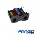 Ribbon Colorful & Black for HID Fargo DTC4250e for 200 Prints (YMCKOK)