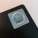 10 Hologram Sticker Globe with Numbering in Silver