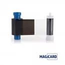 Black ribbon with overlay for card printer magicard Pronto