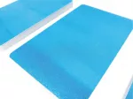 plastic card metallic blue