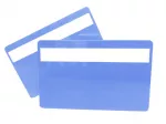 Plastikkarte blau mit Unterschriftfeld