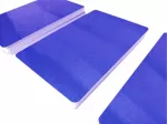 plastic card metallic dark blue
