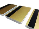 Plastic Cards Gold HiCo2750oe with Magnetic Strip