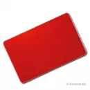 plastic card red matt finish