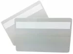 Plastikkarte grau mit Unterschriftfeld