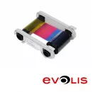 Colorful Ribbon for Evolis Edikio Flex for 200 Prints (YMCKO)