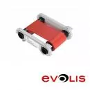 Red Ribbon for Card Printer Evolis Edikio Flex for 1000 Prints