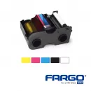 Farbband für 100 Bunte Drucke mit Kartendrucker Fargo C50 (YMCKO)